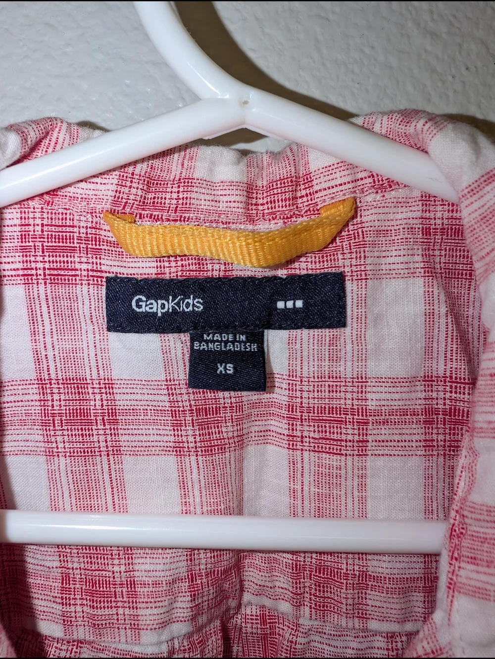 GAP Plaid Shirt Boys Size XS